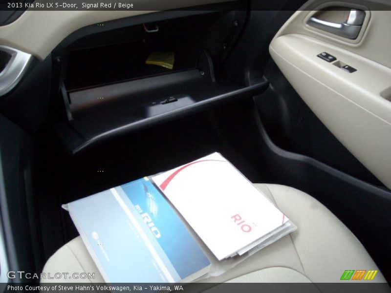 Signal Red / Beige 2013 Kia Rio LX 5-Door
