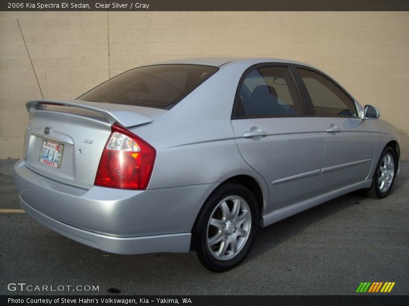 Clear Silver / Gray 2006 Kia Spectra EX Sedan