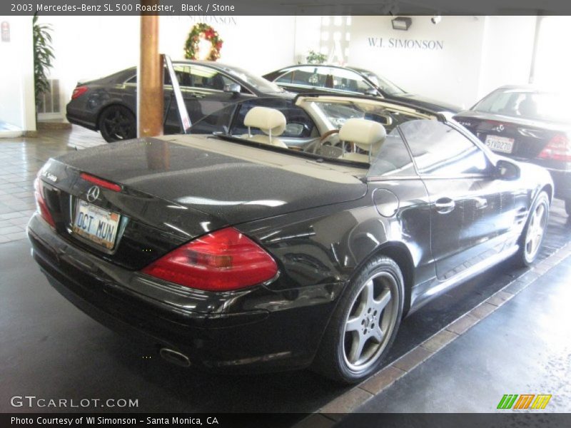 Black / Stone 2003 Mercedes-Benz SL 500 Roadster