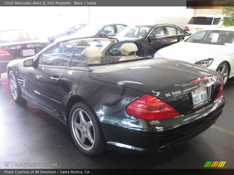 Black / Stone 2003 Mercedes-Benz SL 500 Roadster