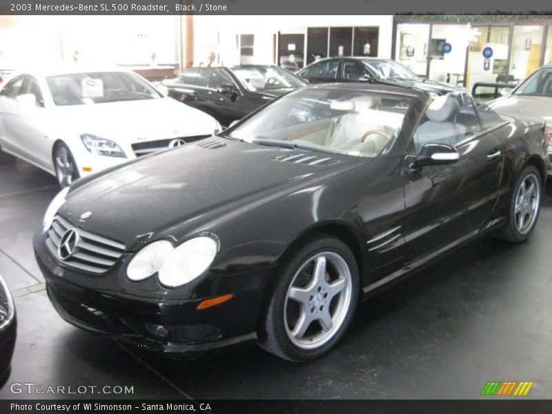 Black / Stone 2003 Mercedes-Benz SL 500 Roadster