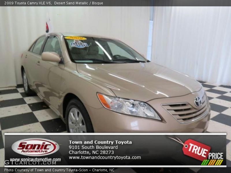 Desert Sand Metallic / Bisque 2009 Toyota Camry XLE V6