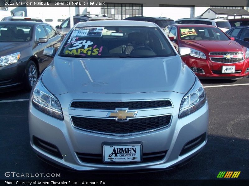 Silver Ice Metallic / Jet Black 2013 Chevrolet Malibu LT