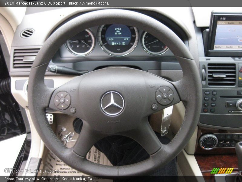 Black / Almond/Mocha 2010 Mercedes-Benz C 300 Sport