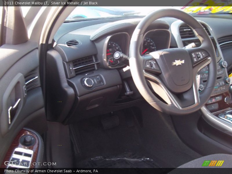 Silver Ice Metallic / Jet Black 2013 Chevrolet Malibu LT