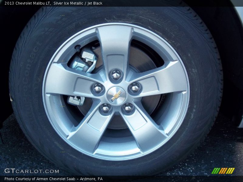 Silver Ice Metallic / Jet Black 2013 Chevrolet Malibu LT