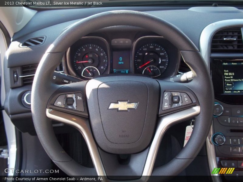 Silver Ice Metallic / Jet Black 2013 Chevrolet Malibu LT