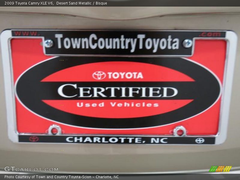 Desert Sand Metallic / Bisque 2009 Toyota Camry XLE V6