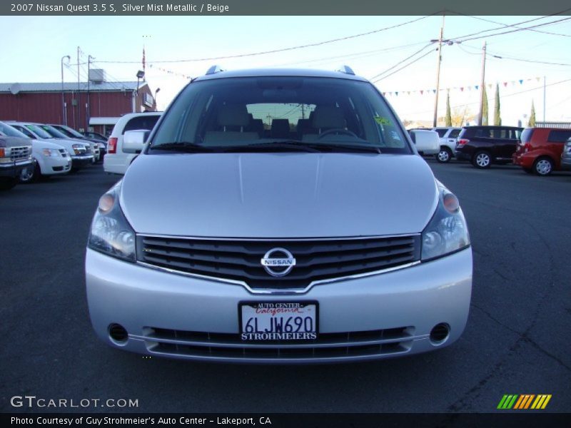 Silver Mist Metallic / Beige 2007 Nissan Quest 3.5 S