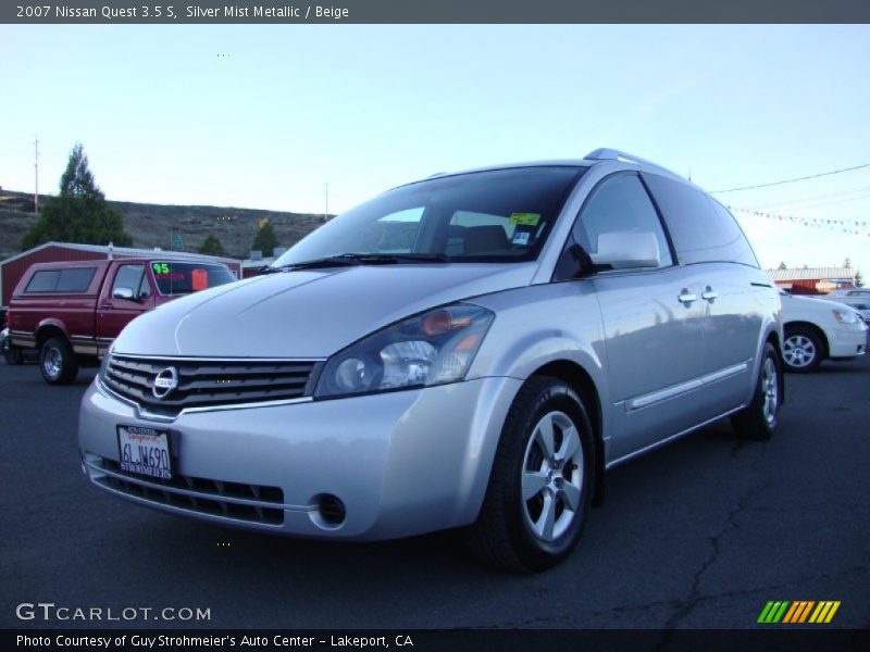 Silver Mist Metallic / Beige 2007 Nissan Quest 3.5 S