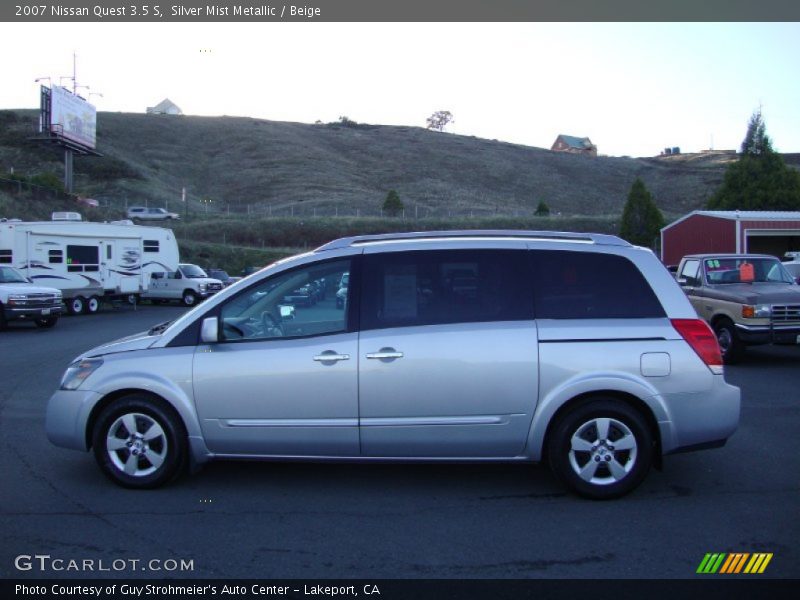 Silver Mist Metallic / Beige 2007 Nissan Quest 3.5 S