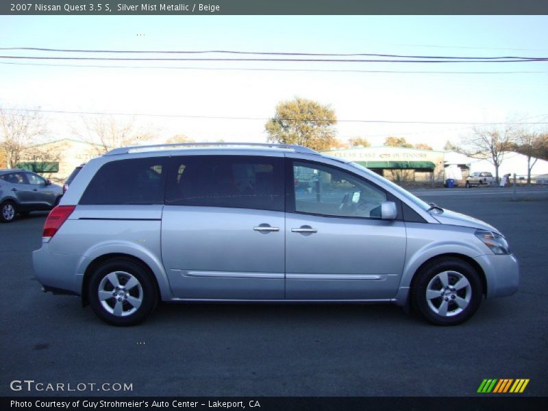 Silver Mist Metallic / Beige 2007 Nissan Quest 3.5 S