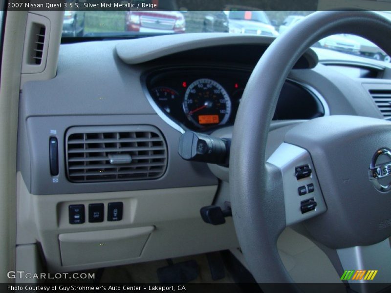 Silver Mist Metallic / Beige 2007 Nissan Quest 3.5 S
