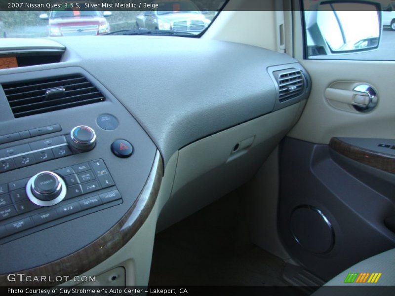 Silver Mist Metallic / Beige 2007 Nissan Quest 3.5 S