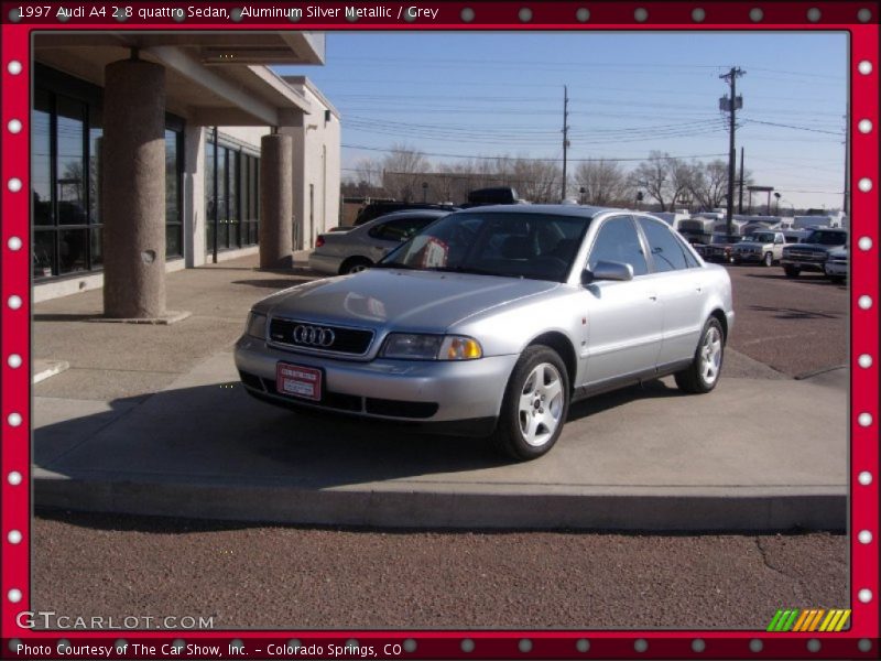 Aluminum Silver Metallic / Grey 1997 Audi A4 2.8 quattro Sedan