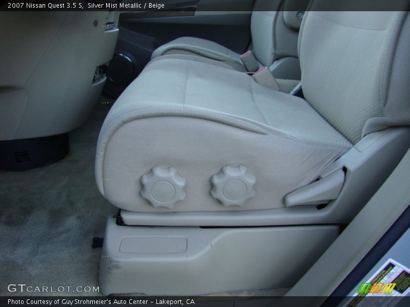 Silver Mist Metallic / Beige 2007 Nissan Quest 3.5 S