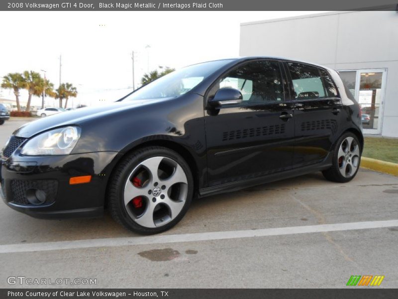 Black Magic Metallic / Interlagos Plaid Cloth 2008 Volkswagen GTI 4 Door