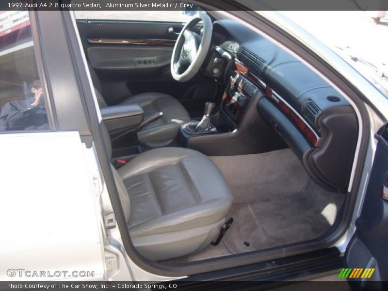 Aluminum Silver Metallic / Grey 1997 Audi A4 2.8 quattro Sedan