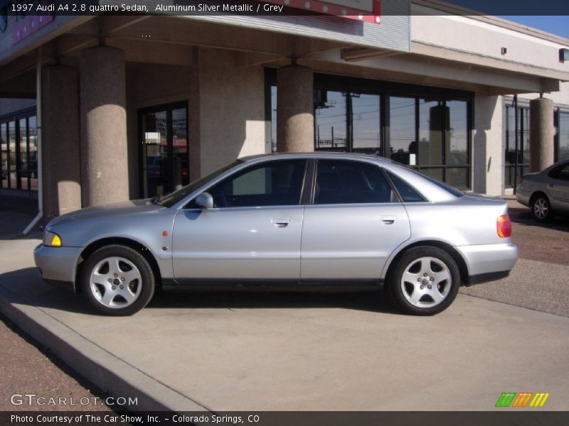 Aluminum Silver Metallic / Grey 1997 Audi A4 2.8 quattro Sedan