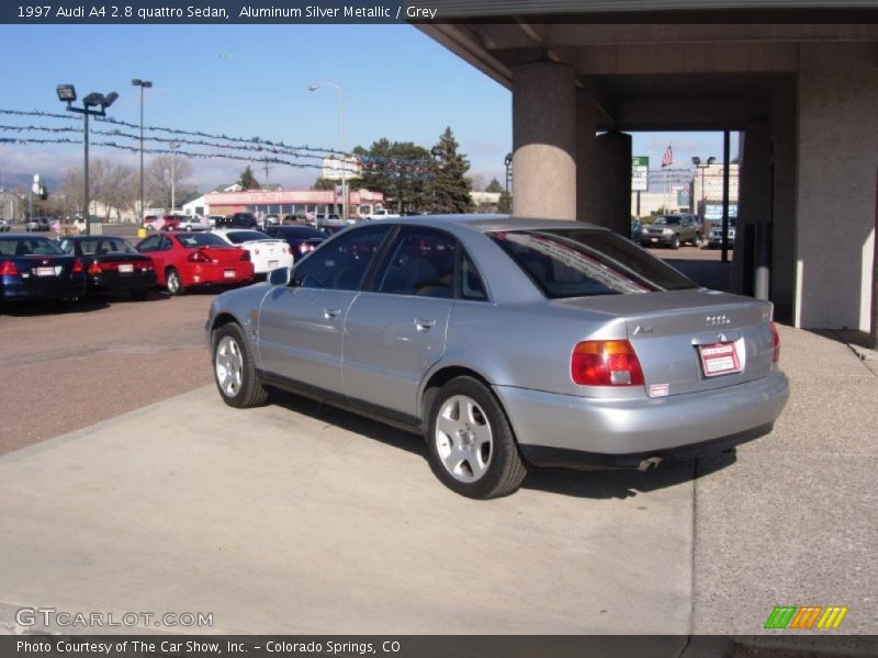 Aluminum Silver Metallic / Grey 1997 Audi A4 2.8 quattro Sedan