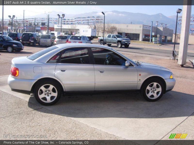 Aluminum Silver Metallic / Grey 1997 Audi A4 2.8 quattro Sedan