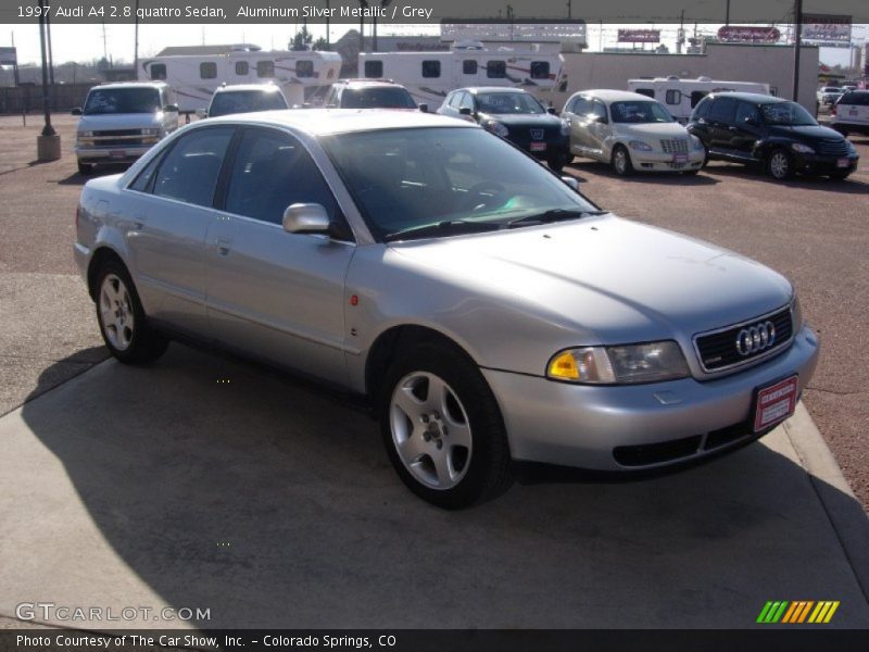 Aluminum Silver Metallic / Grey 1997 Audi A4 2.8 quattro Sedan