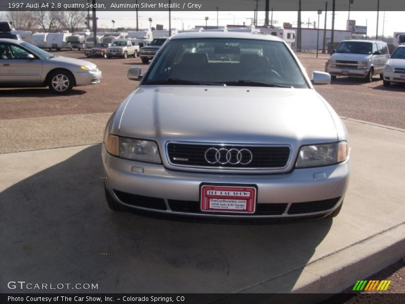 Aluminum Silver Metallic / Grey 1997 Audi A4 2.8 quattro Sedan