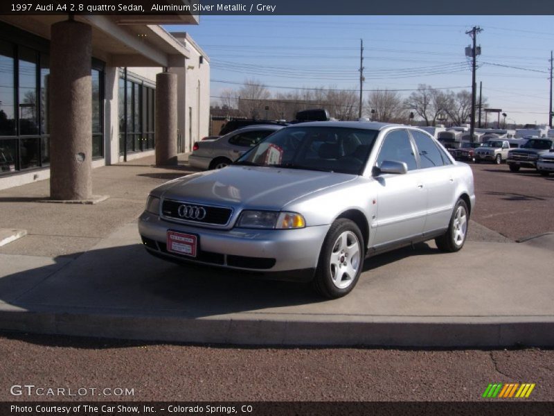Aluminum Silver Metallic / Grey 1997 Audi A4 2.8 quattro Sedan