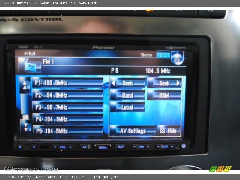 Solar Flare Metallic / Ebony Black 2008 Hummer H3