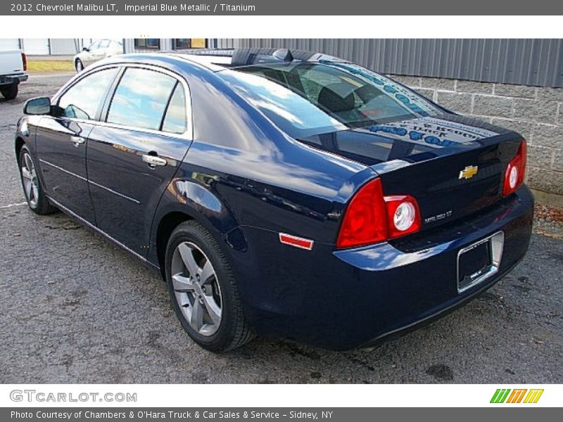 Imperial Blue Metallic / Titanium 2012 Chevrolet Malibu LT