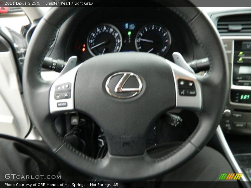 Tungsten Pearl / Light Gray 2011 Lexus IS 250