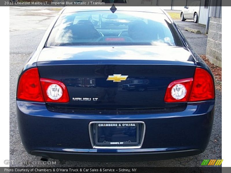 Imperial Blue Metallic / Titanium 2012 Chevrolet Malibu LT