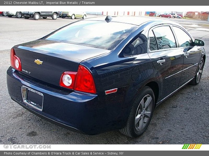Imperial Blue Metallic / Titanium 2012 Chevrolet Malibu LT