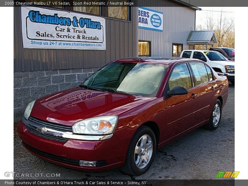 Sport Red Metallic / Neutral Beige 2005 Chevrolet Malibu LT V6 Sedan