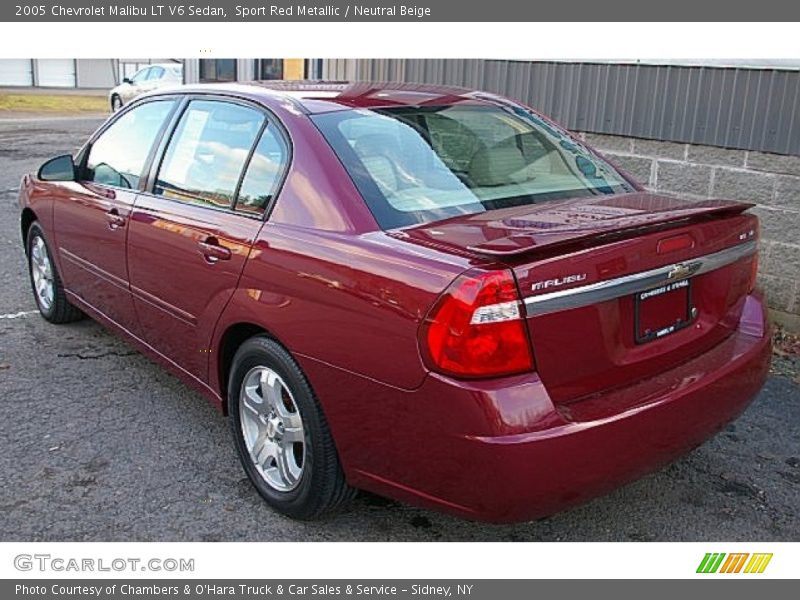 Sport Red Metallic / Neutral Beige 2005 Chevrolet Malibu LT V6 Sedan