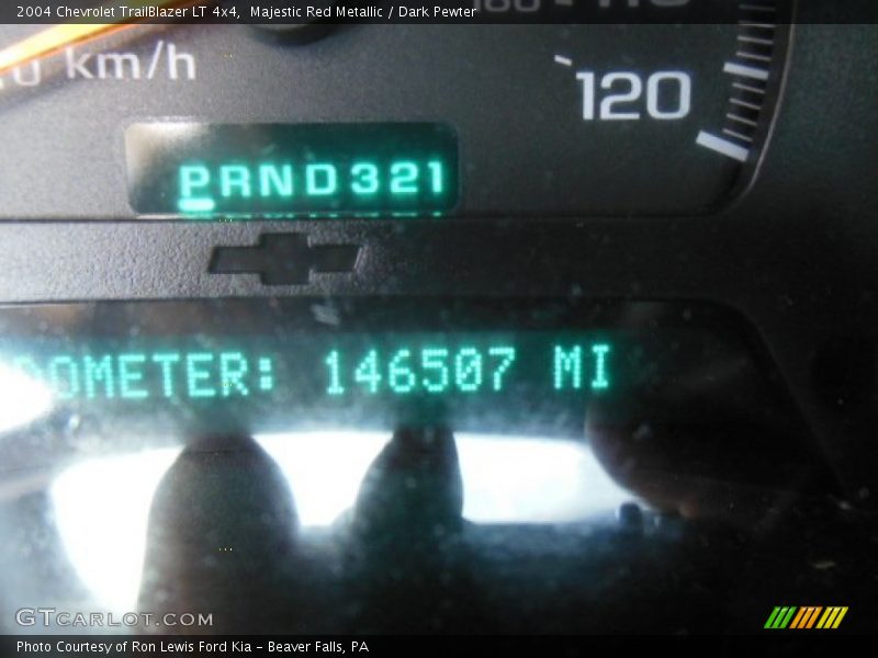 Majestic Red Metallic / Dark Pewter 2004 Chevrolet TrailBlazer LT 4x4