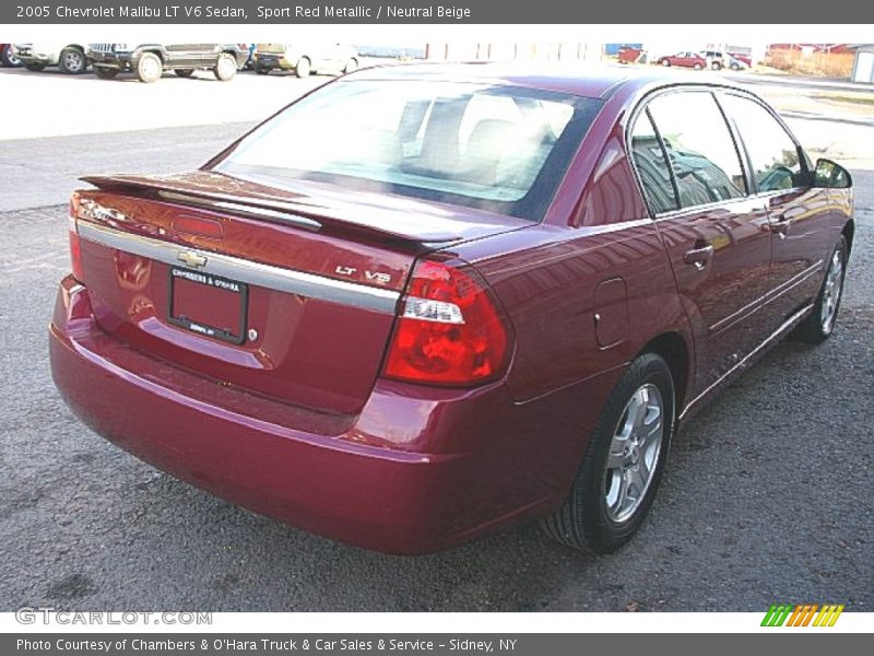 Sport Red Metallic / Neutral Beige 2005 Chevrolet Malibu LT V6 Sedan