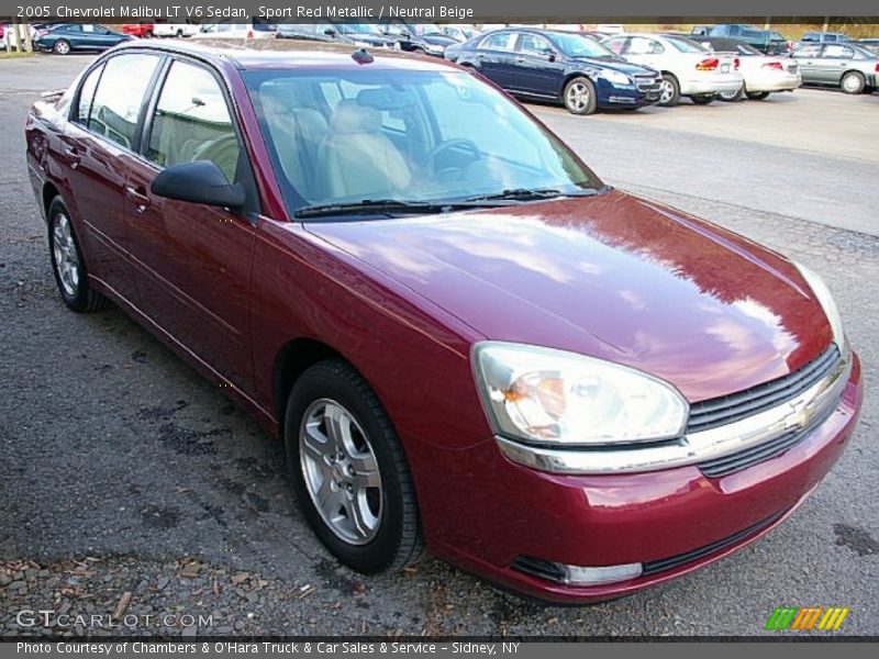 Sport Red Metallic / Neutral Beige 2005 Chevrolet Malibu LT V6 Sedan