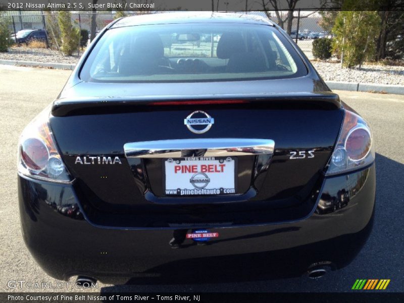 Super Black / Charcoal 2012 Nissan Altima 2.5 S
