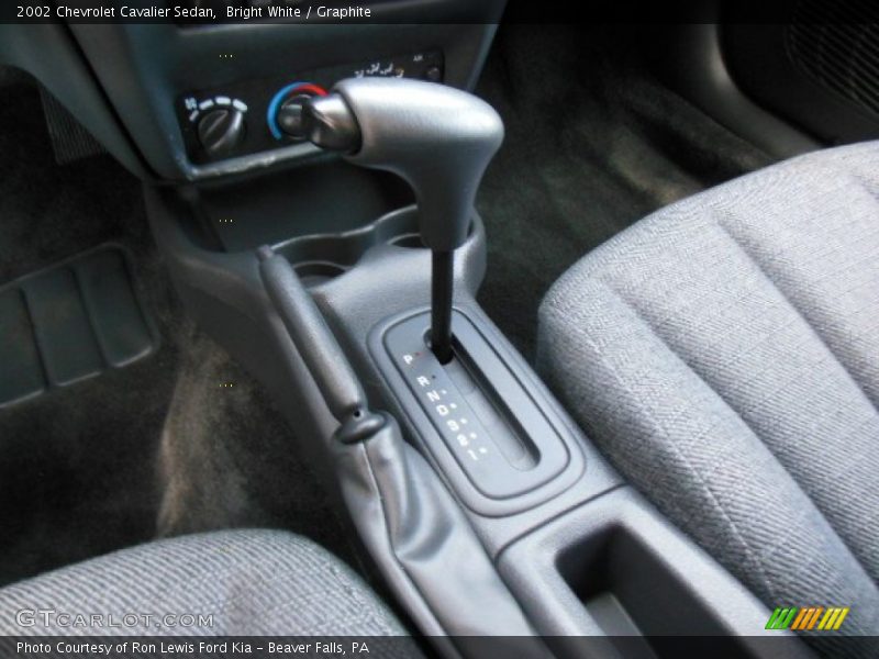 Bright White / Graphite 2002 Chevrolet Cavalier Sedan