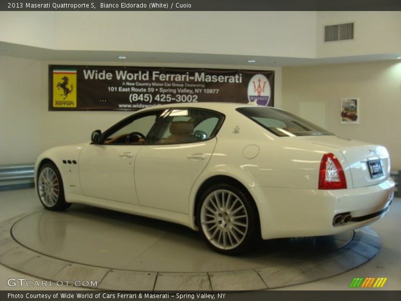 Bianco Eldorado (White) / Cuoio 2013 Maserati Quattroporte S