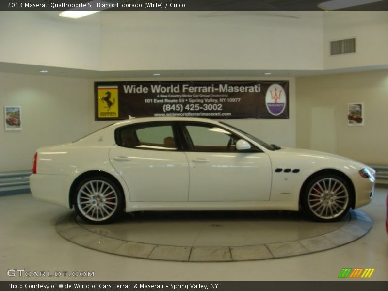 Bianco Eldorado (White) / Cuoio 2013 Maserati Quattroporte S
