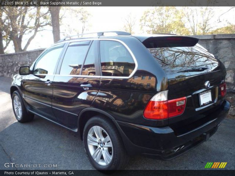 Black Sapphire Metallic / Sand Beige 2005 BMW X5 4.4i