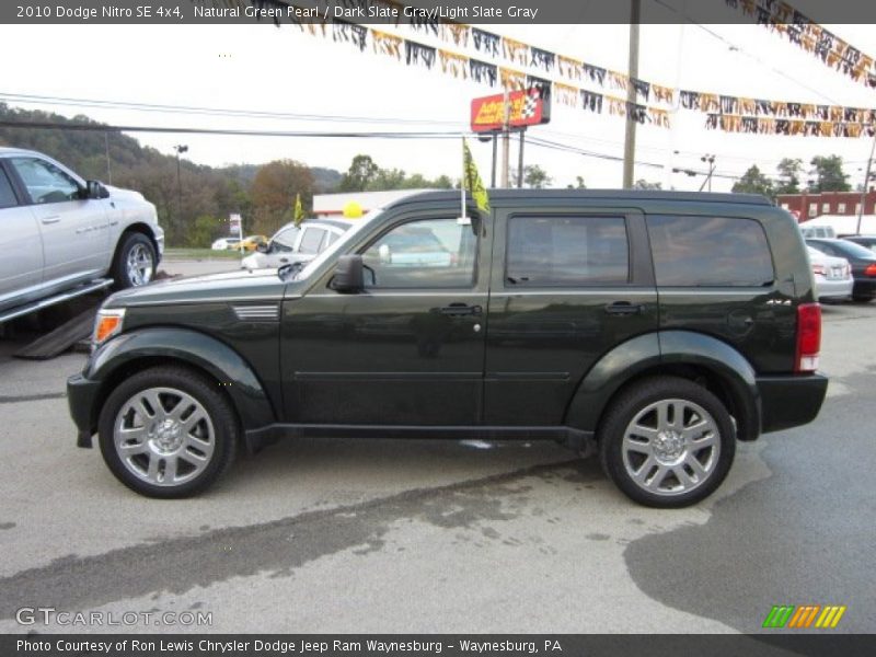 Natural Green Pearl / Dark Slate Gray/Light Slate Gray 2010 Dodge Nitro SE 4x4