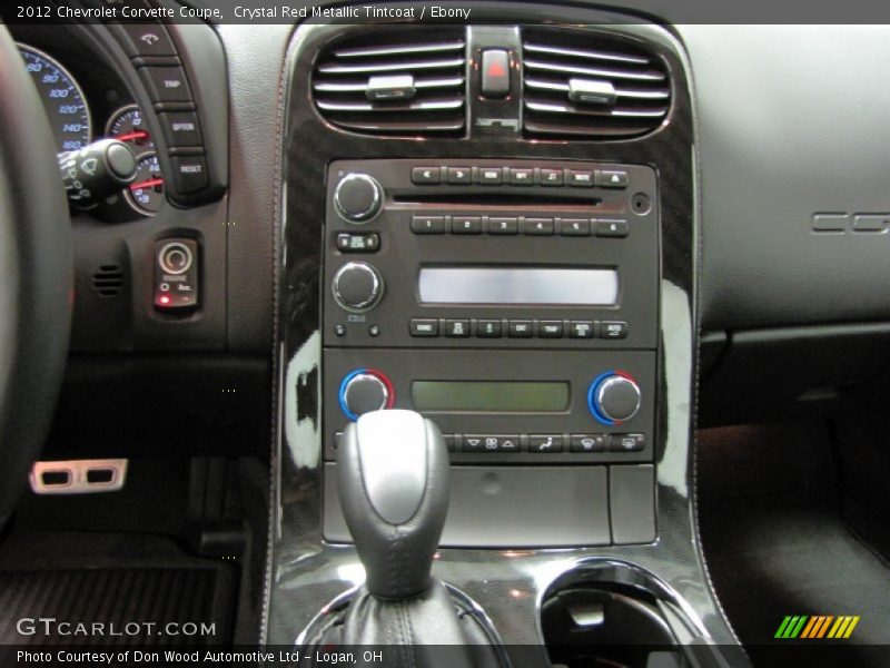 Controls of 2012 Corvette Coupe