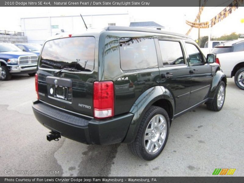 Natural Green Pearl / Dark Slate Gray/Light Slate Gray 2010 Dodge Nitro SE 4x4