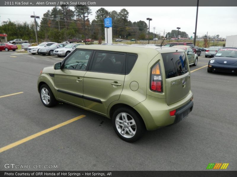 Alien Green / Black Soul Logo Cloth 2011 Kia Soul +