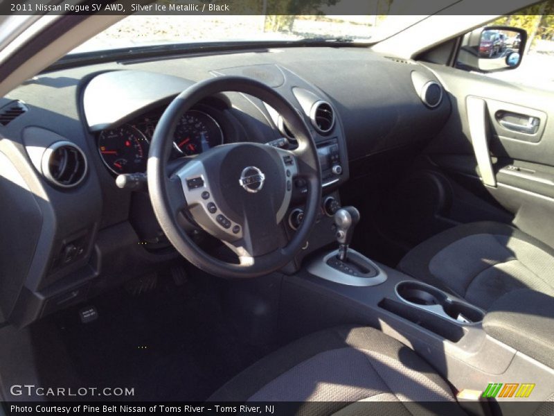 Silver Ice Metallic / Black 2011 Nissan Rogue SV AWD