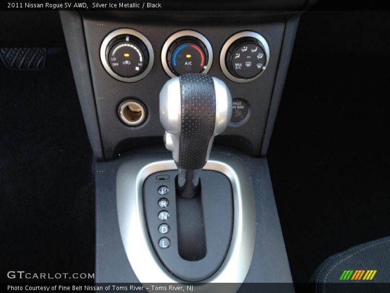 Silver Ice Metallic / Black 2011 Nissan Rogue SV AWD