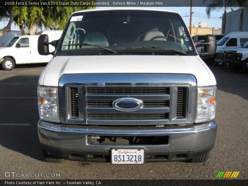Oxford White / Medium Flint 2008 Ford E Series Van E350 Super Duty Cargo Extended
